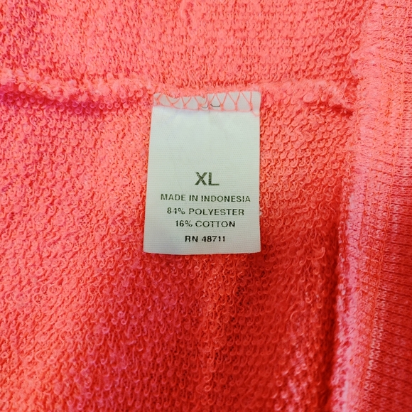 MTA SPORT Running Knit Zip Hoodie with Thumbholes, Orange XL - Picture 10 of 10